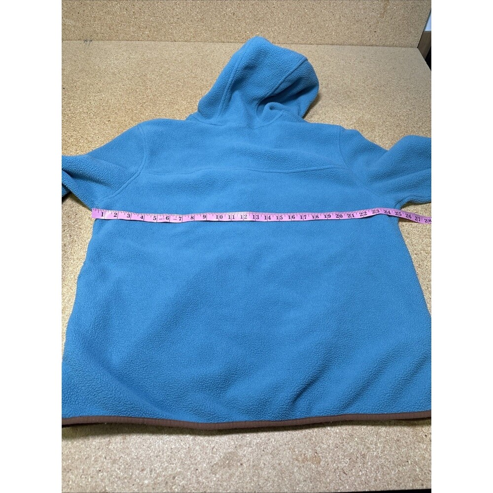 The North Face Men's Carbondale 1/4 Snap Fleece Hoodie Sz XL Storm Blue/Brown E3 - Picture 6 of 7